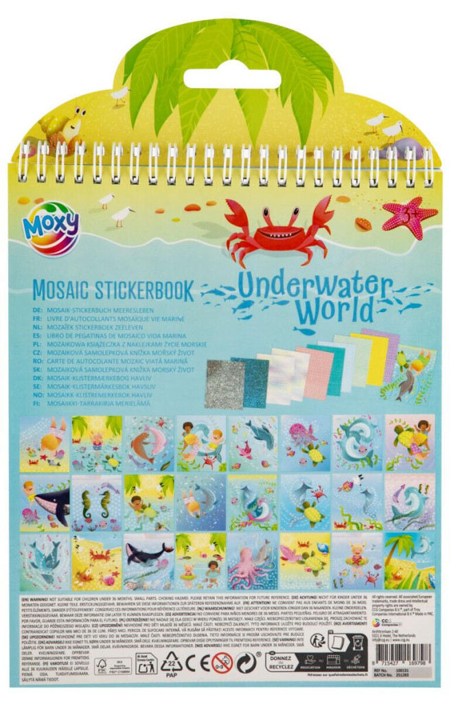 Animals Ocean Underwater Mosaic Sticker Set 5976797