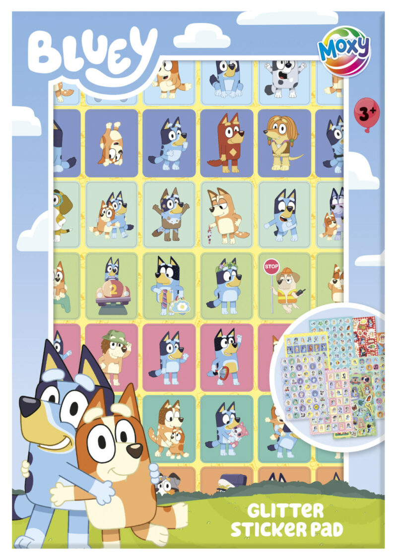 Bluey Friends glitter sticker album with 8 pages 5976861