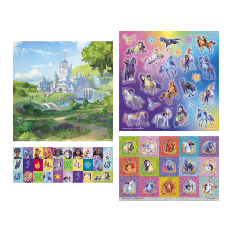 Unicorn Academy Friends Μεταλλικό Σετ Αυτοκόλλητων 2 Φύλλων 17×24 cm 5903537
