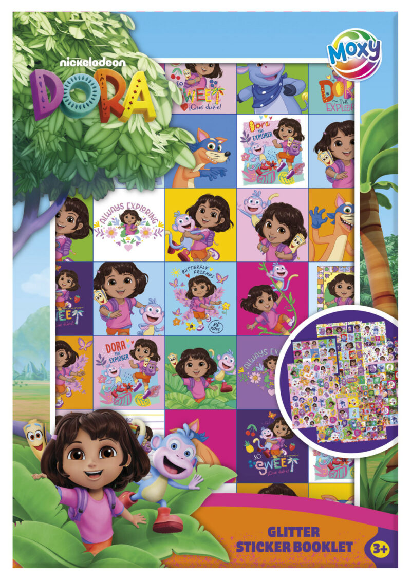 Dora the Explorer Sweet Dora the Explorer Glitter Σετ Αυτοκόλλητων 8 Φύλλων 15×21 cm 5903017