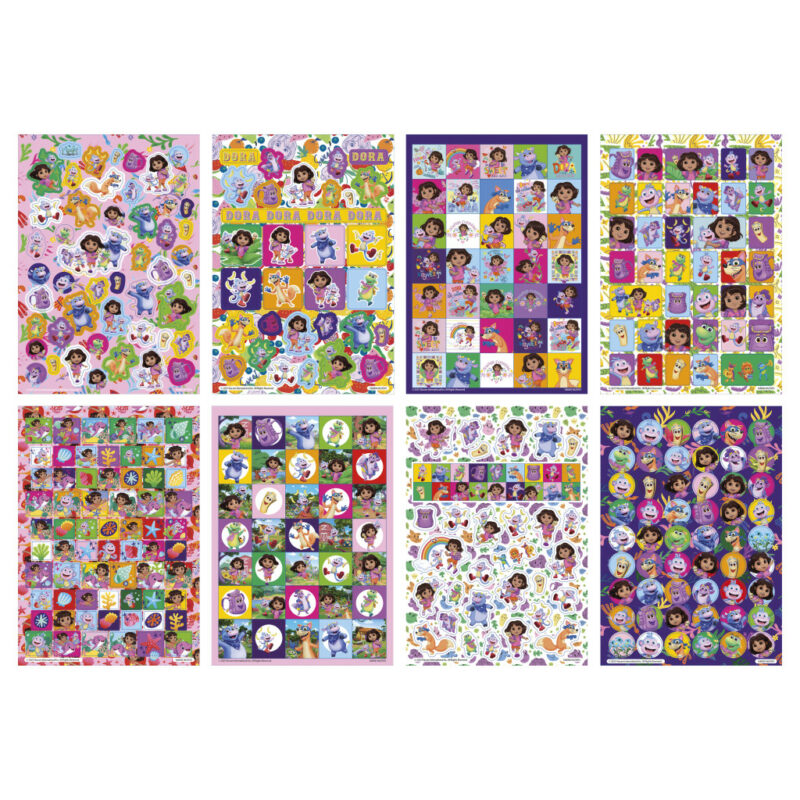Dora the Explorer Sweet Dora the Explorer Glitter Σετ Αυτοκόλλητων 8 Φύλλων 15×21 cm 5903023