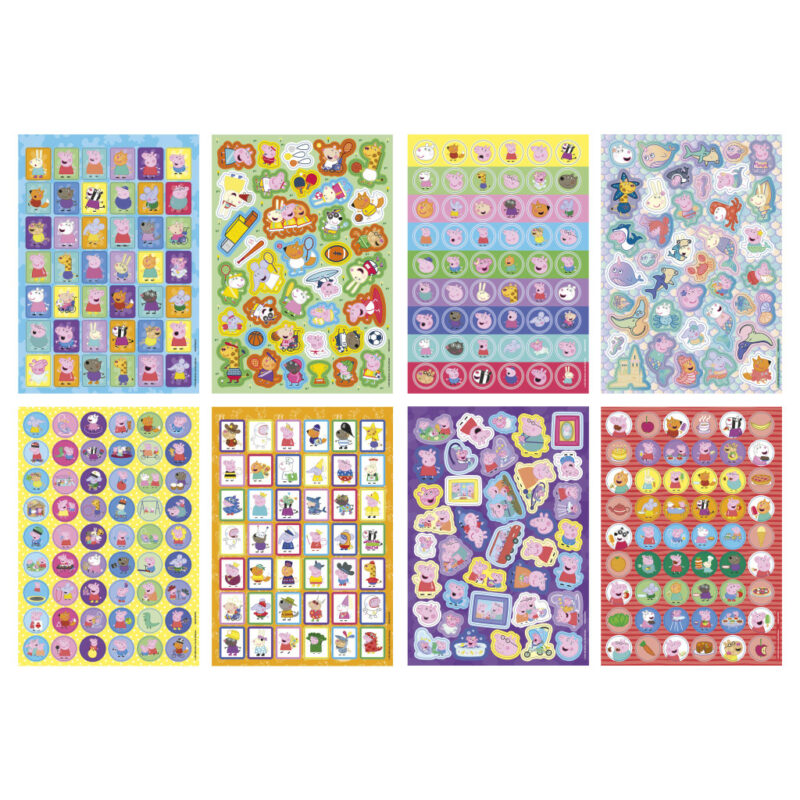 Peppa Pig Family glitter sticker album 8 sheets 5976996