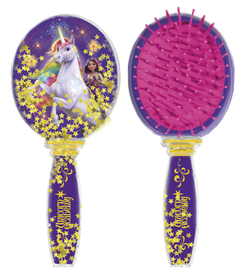 Unicorn Academy Star shiny hairbrush 18 cm 5903390