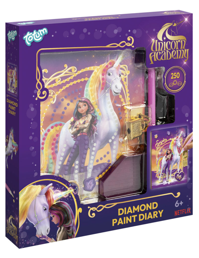 Unicorn Academy Friends Ζωγραφική με Διαμαντένιες Ψηφίδες locksmith Ημερολόγιο 5903340
