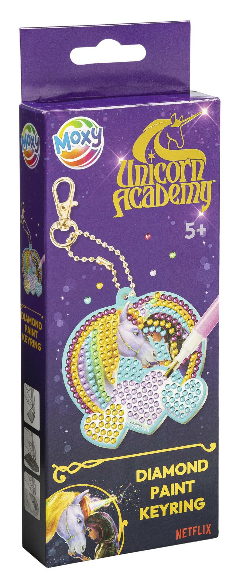 Unicorn Academy Friends diamond painting keychain making set 5976731