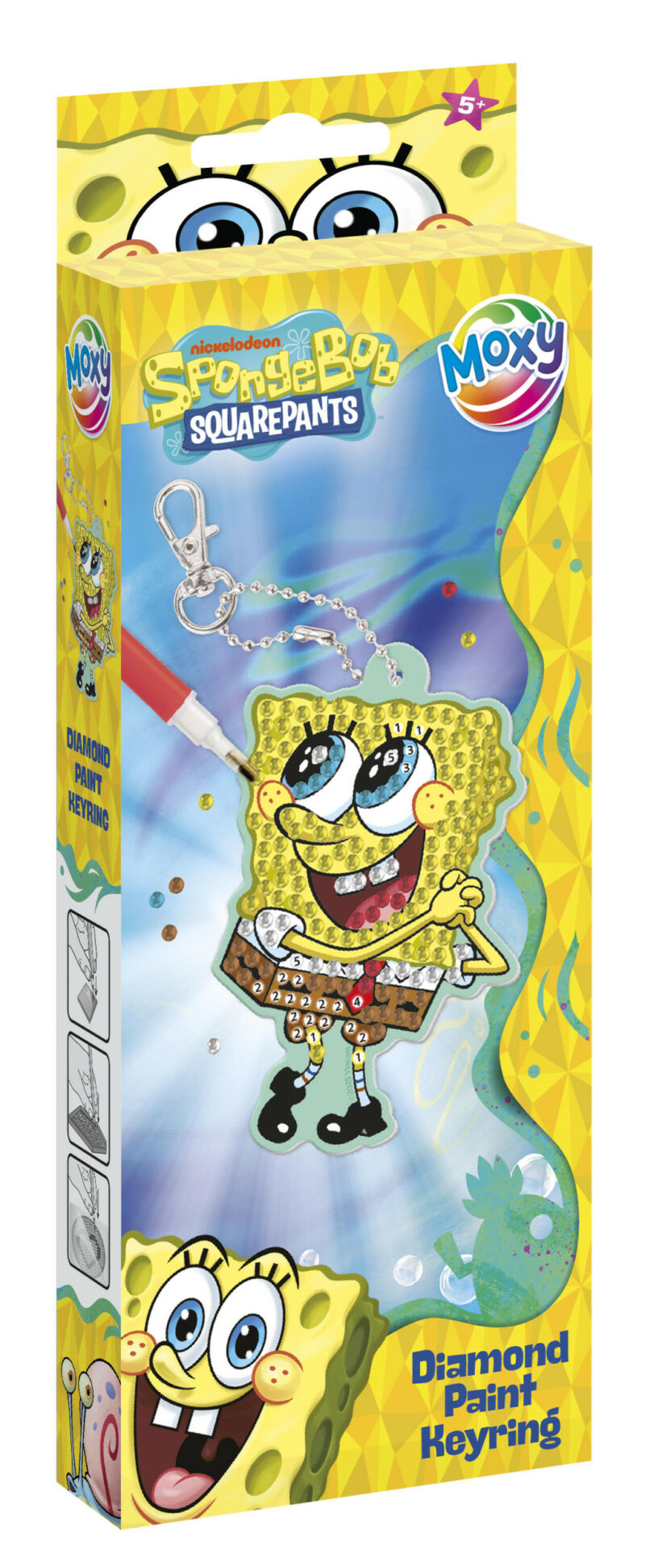 SpongeBob Smile diamond drill keychain making set 5976601