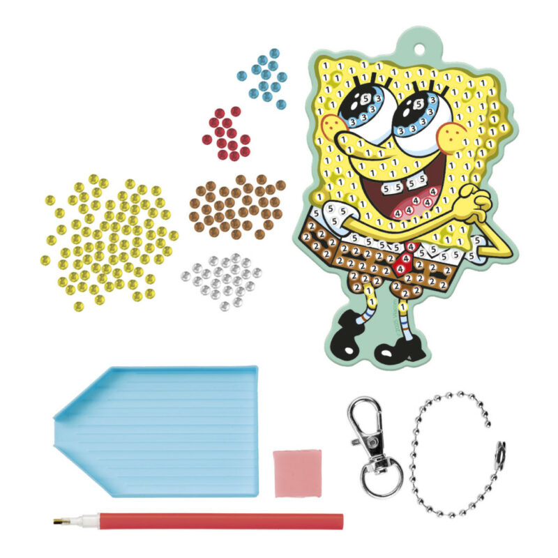 SpongeBob Smile diamond drill keychain making set 5976602