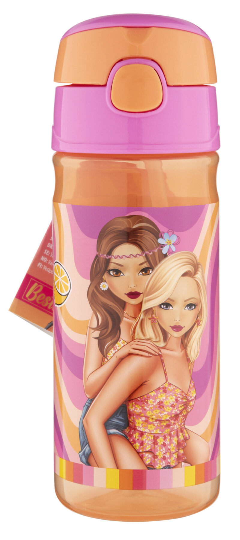 Colour Besties Girls’ Πλαστικό Παγούρι με Καλαμάκι 450 ml 5977363