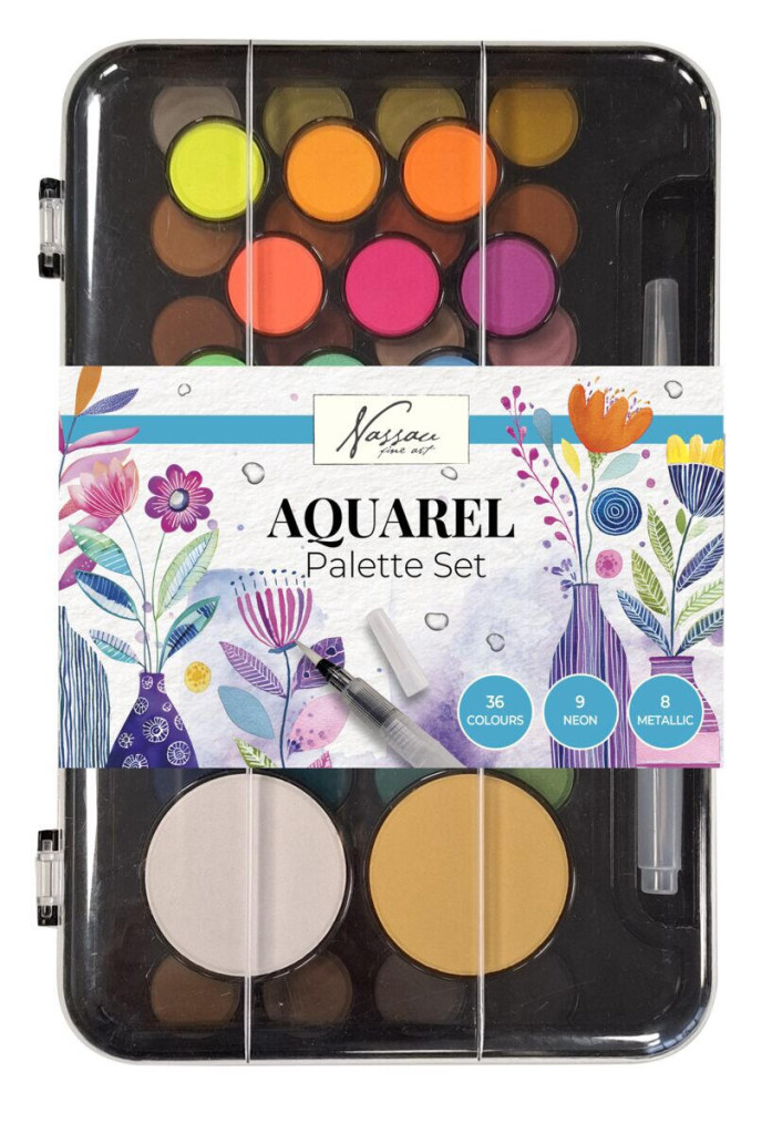 Colour Nassau acrylic paint palette 36 pcs 5976711