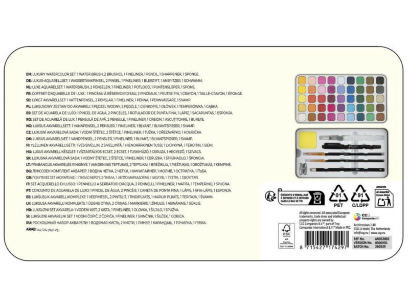 Colour Nassau Luxe Acrylic Paint Set 45 Pieces 5976693