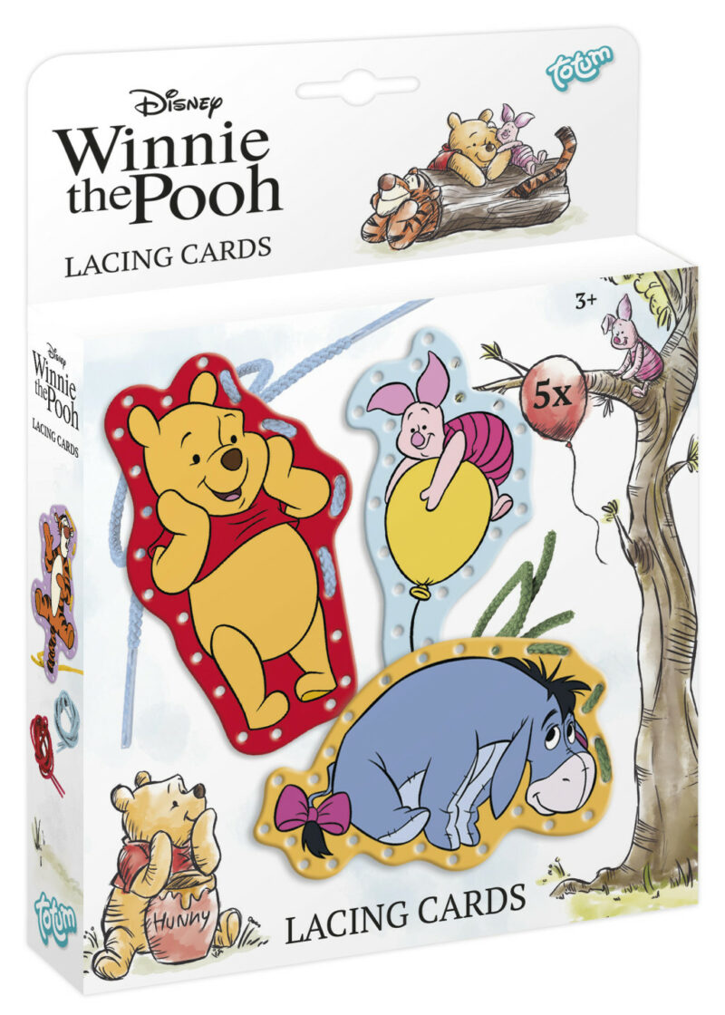 Disney Winnie the Pooh Happy lace-up cards set of 5 5976249