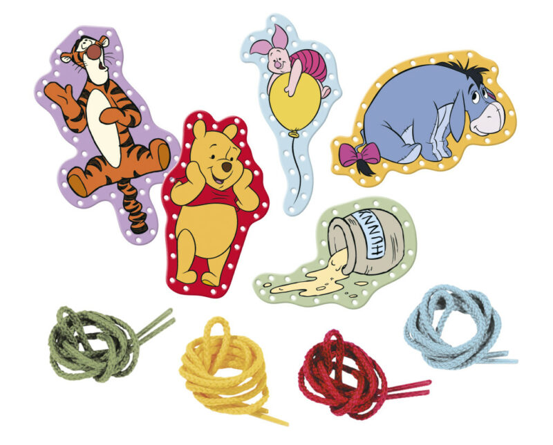Disney Winnie the Pooh Happy lace-up cards set of 5 5976250
