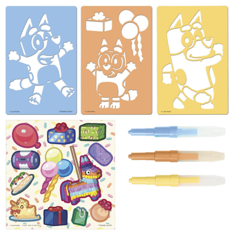 Bluey Happy creative set with spray pens 5975737