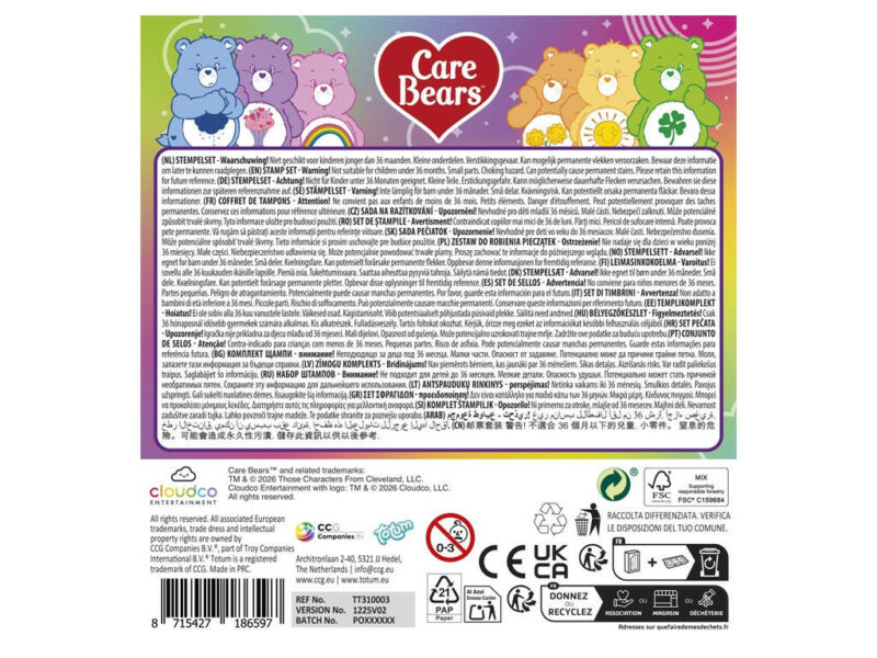 Animals Happiness Care Bears Stamp Set 12 pcs 5976316