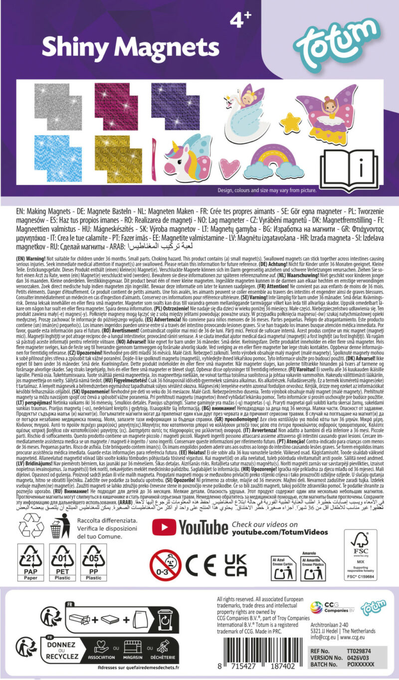 Colour Totum Σετ Κατασκευής Μαγνητών 5903216
