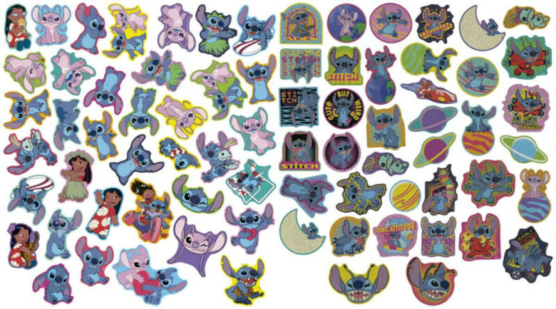 Disney Lilo and Stitch Weird shape sticker set 75 pcs 5976882