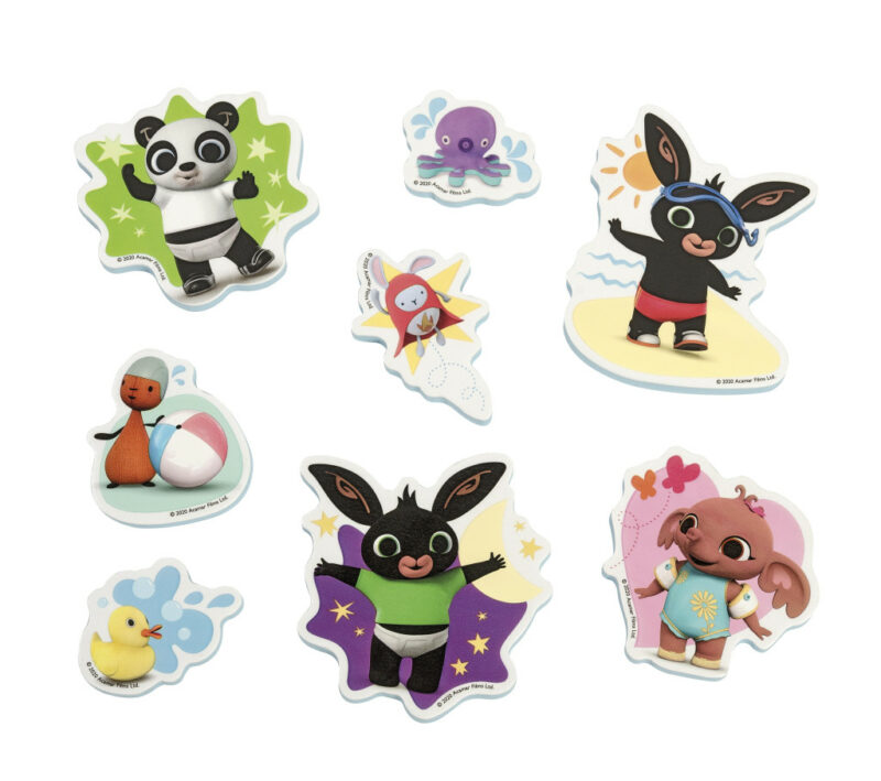 Bluey Guitar Bing Friends foam bath toy set of 8 5976812