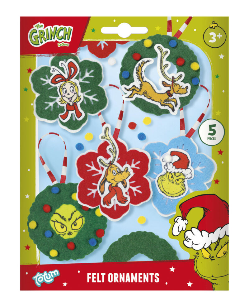 The Grinch Dr Seuss Christmas Tree Decoration Set of 5 5975973
