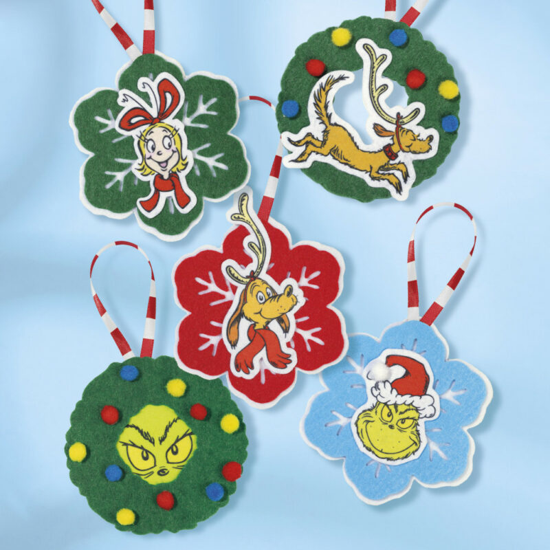 The Grinch Dr Seuss Christmas Tree Decoration Set of 5 5975975