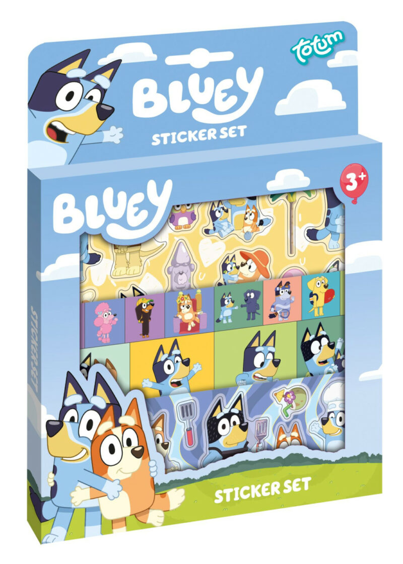 Bluey Home Μεταλλικό Σετ Αυτοκόλλητων 2 Φύλλων 17×24 cm 5902408