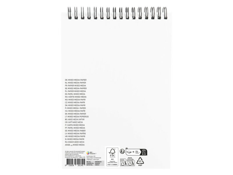 Colour Nassau Σπιράλ Μπλοκ Ζωγραφικής 25 Φύλλα A5 5903553