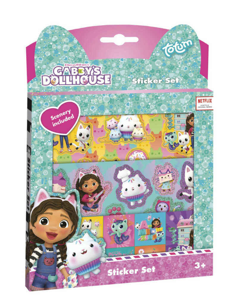 Gabby’s Dollhouse Cats Μεταλλικό Σετ Αυτοκόλλητων 2 Φύλλων 17×24 cm 5903026