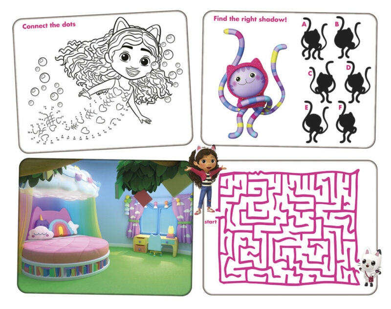Gabby’s Dollhouse Cats Super sticker set with game 5976900
