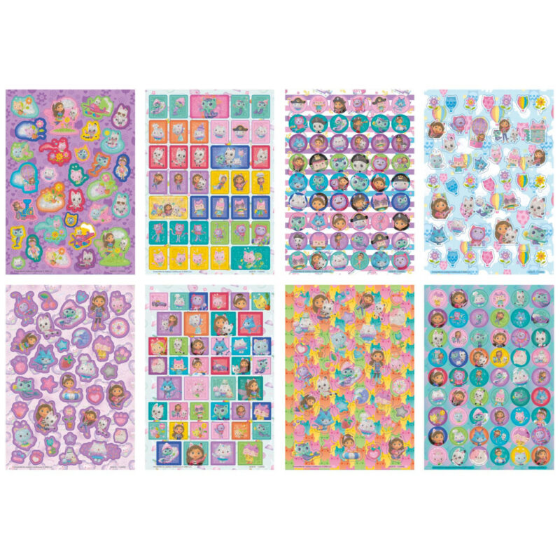 Gabby’s Dollhouse Cats glitter sticker album 8 sheets 5976895