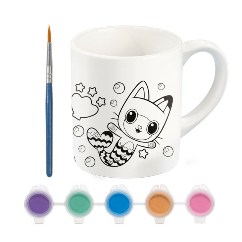 Gabby’s Dollhouse Cats paintable porcelain mug 235 ml in Gift Box 5977302