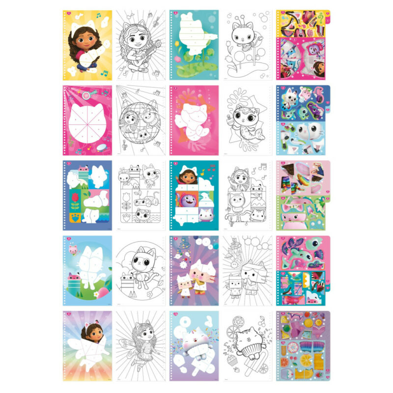 Gabby’s Dollhouse Sprinkle Party Αυτοκόλλητο & Σετ Ζωγραφικής Puzzle 5902241