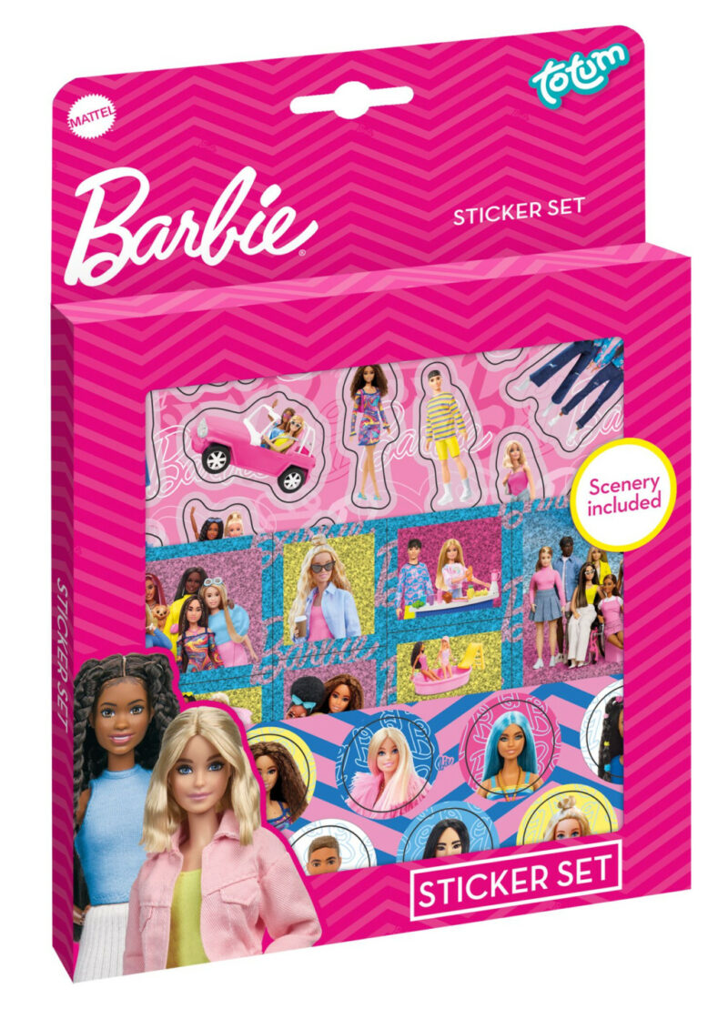 Barbie Malibu Μεταλλικό Σετ Αυτοκόλλητων 2 Φύλλων 17×24 cm 5894314