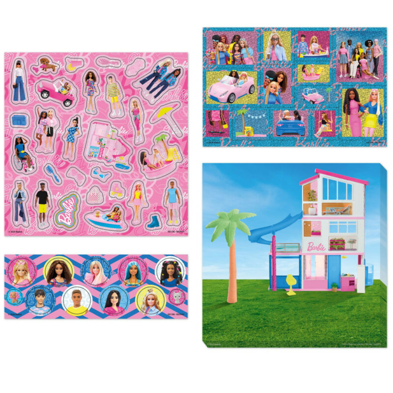 Barbie Malibu Μεταλλικό Σετ Αυτοκόλλητων 2 Φύλλων 17×24 cm 5894315