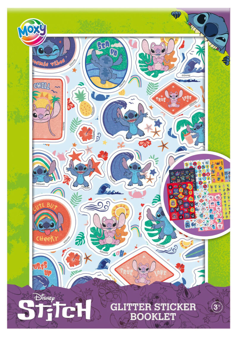 Disney Lilo & Stitch Extrovert glittery Σετ Αυτοκόλλητων 8 Φύλλων 15×21 cm 5902438
