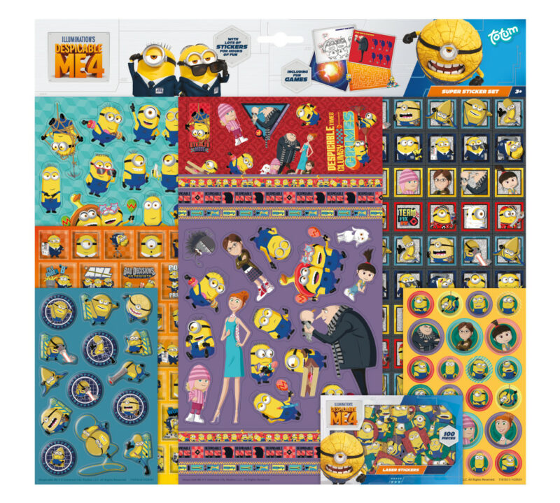 Minions Super Σετ Αυτοκόλλητων 38×36 cm 5903523