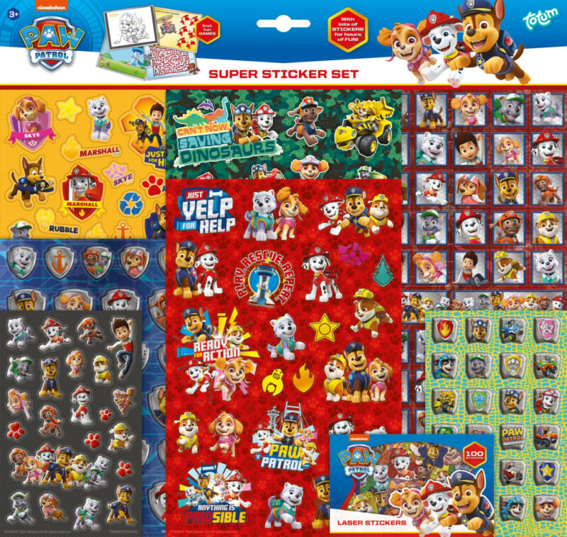 Paw Patrol Rescue Repeat Super Sticker Set with Game 5976977