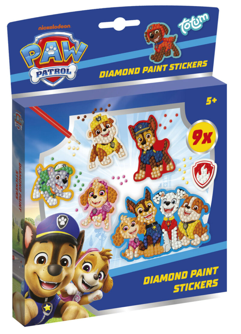 Paw Patrol Best Team Σετ Αυτοκόλλητων με Διαμαντένιες Ψηφίδες με 9 Τεμαχίων 5903292