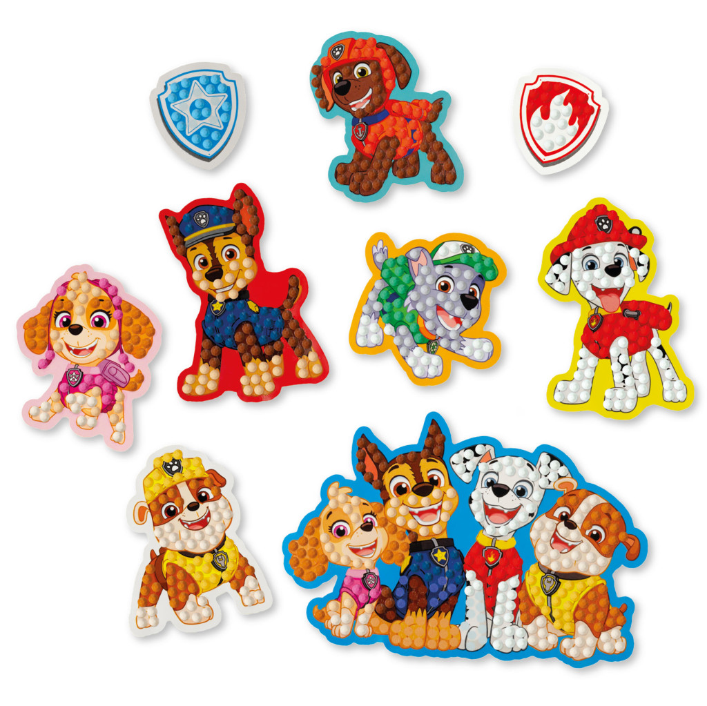 Paw Patrol Best Team Σετ Αυτοκόλλητων με Διαμαντένιες Ψηφίδες με 9 Τεμαχίων