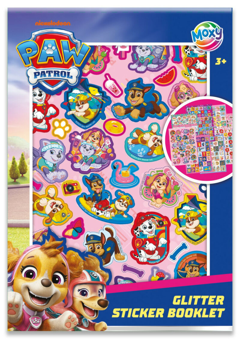 Paw Patrol Puppy Love glitter Σετ Αυτοκόλλητων 8 Φύλλων 15×21 cm 5902470