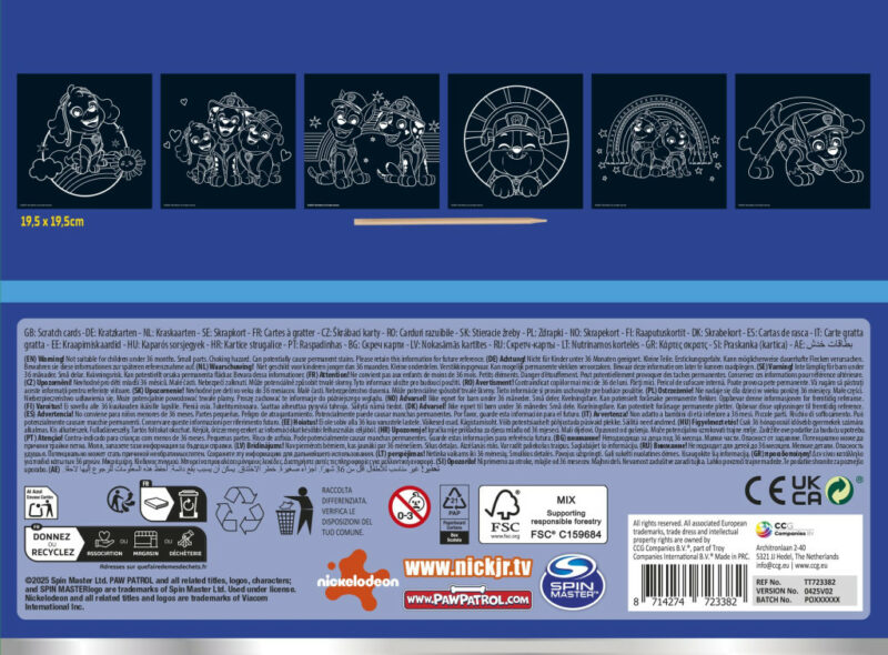 Paw Patrol Team scratch Εικόνα scratcher Σετ 5902261