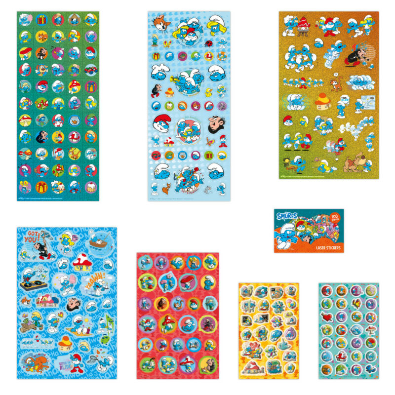 Smurfs Happy super sticker set with game 5976914