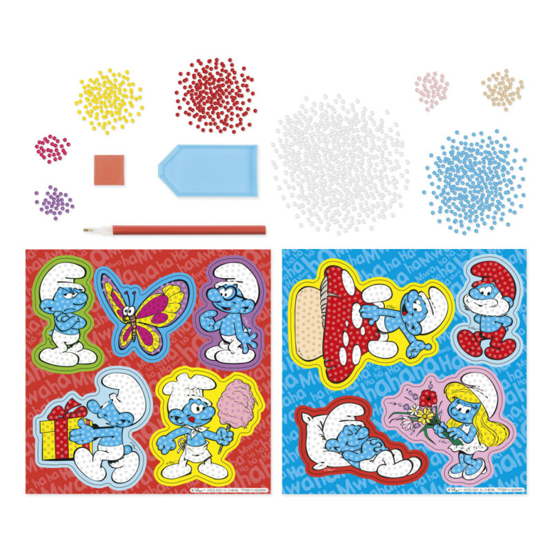 Smurfs Happy diamond drill sticker set of 9 5976341
