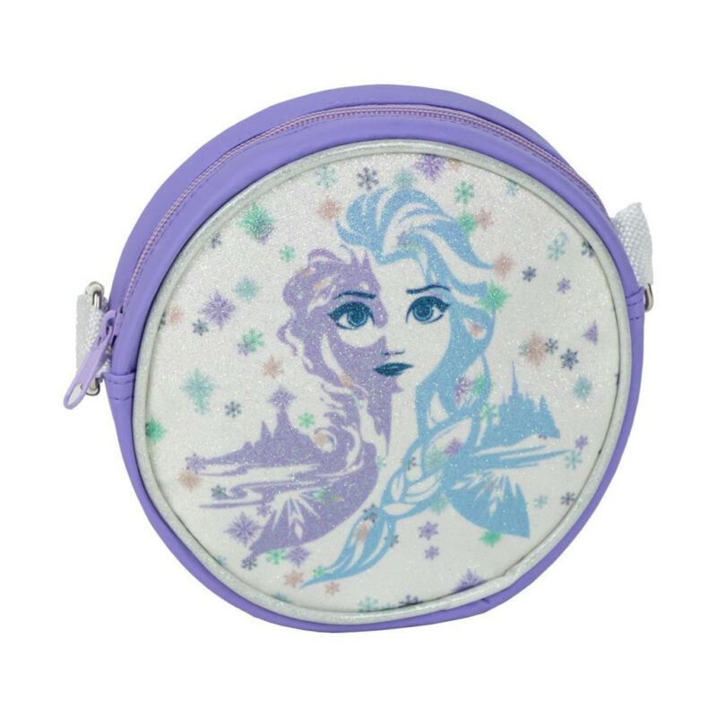 Disney Frozen Elsa Glitter Παιδικό Τσαντάκι Ώμου και Χιαστί 15×15 cm 5880672
