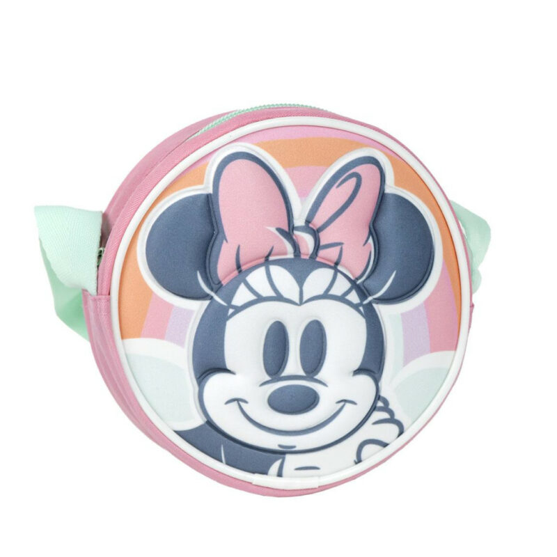 Disney Minnie Pastel 3D Παιδικό Τσαντάκι Ώμου και Χιαστί 13×13 cm 5881386