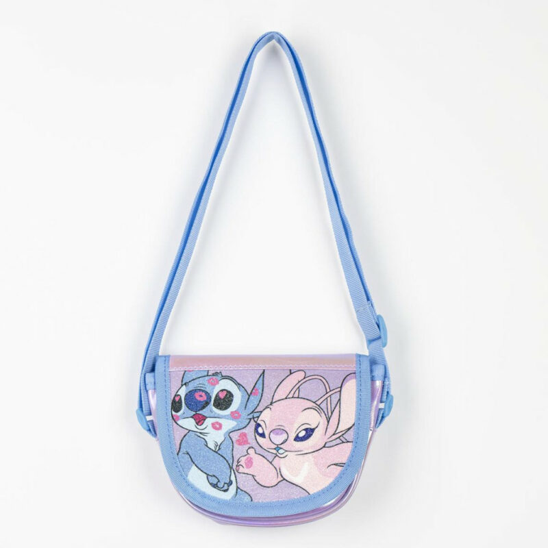 Disney Lilo & Stitch Kiss Glitter Παιδικό Τσαντάκι Ώμου και Χιαστί 15×12×4 cm 5881709