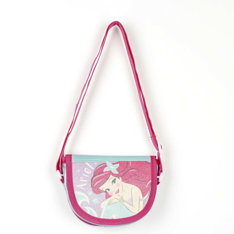 Disney Princess Ariel Glitter Παιδικό Τσαντάκι Ώμου και Χιαστί 15×12×4 cm 5880668