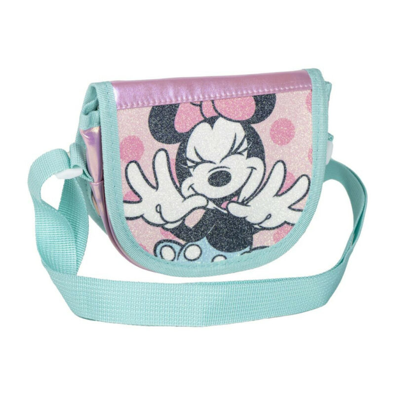 Disney Minnie Laugh Glitter Παιδικό Τσαντάκι Ώμου και Χιαστί 15×12×4 cm 5880754