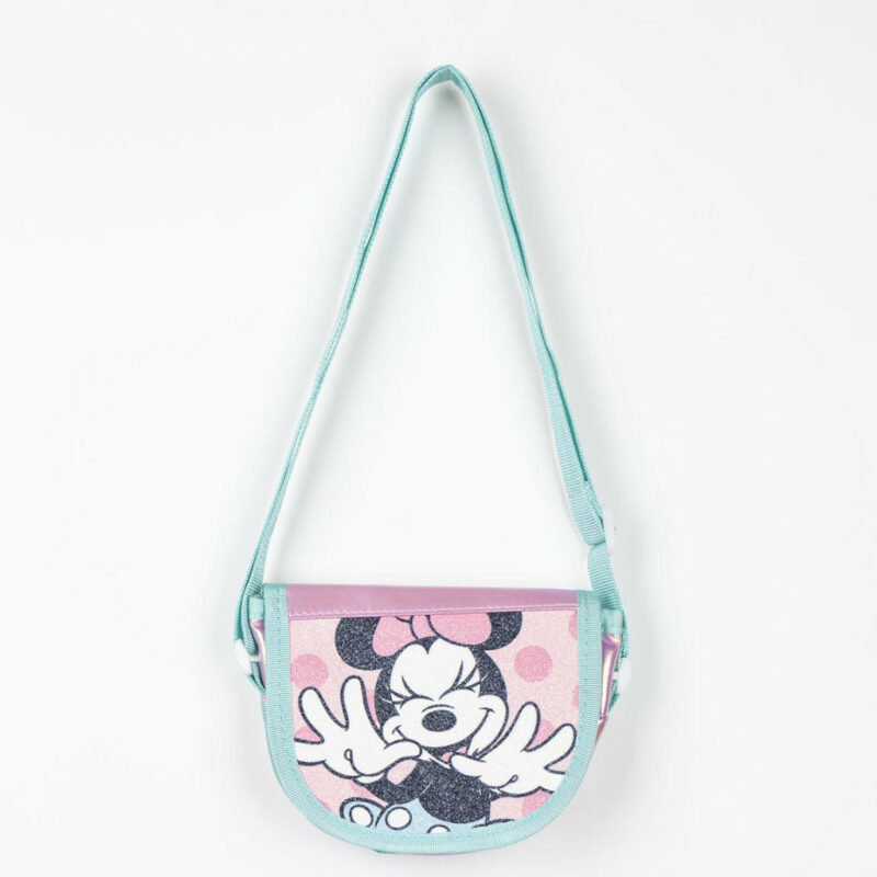 Disney Minnie Laugh Glitter Παιδικό Τσαντάκι Ώμου και Χιαστί 15×12×4 cm 5880757