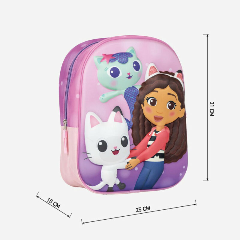 Gabby’s Dollhouse Fun 3D Παιδικό Σακίδιο Πλάτης 31×25×10 cm 5881119