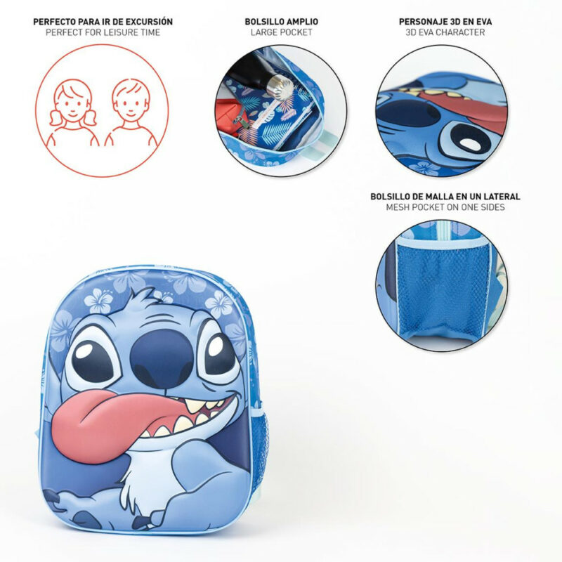 Disney Lilo & Stitch 3D Παιδικό Σακίδιο Πλάτης 31×25×10 cm 5880964