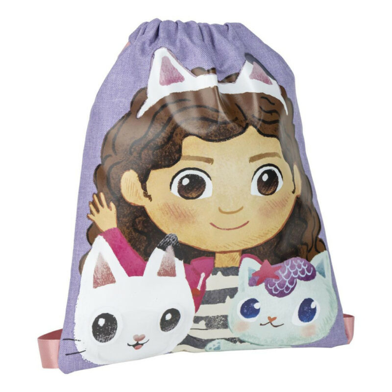Gabby’s Dollhouse Cats Παιδικό Αθλητικό Σακίδιο Πλάτης με Κορδόνια 27×33 cm 5880559